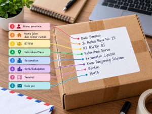 Urutan Penulisan Alamat dari RTRW sampai Kode Pos